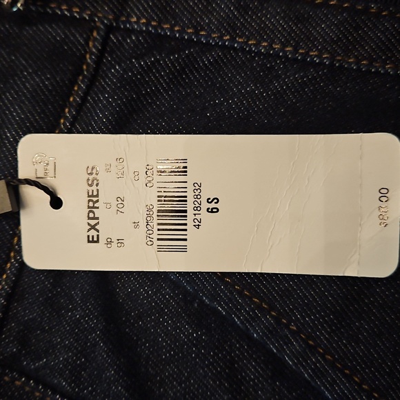 Express High Waisted Rinse Exposed Double Zipper Wide Leg Jeans - Picture 7 of 10
